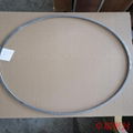 Kammprofile gasket with corrugated graphite tape coated both sides