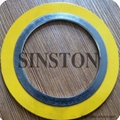Powder Coated Spiral Wound Gasket Green or Yellow 4