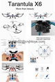 2015 New Tarantula X6 2.4G 4CH IOC RC Quadcopter With HD Camera Drone  5