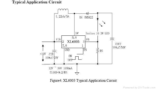 XL6003 PWM升压DC-DC驱动电源ic 2