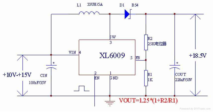 XL6009上网本车充方案 2