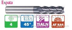 Four flute solid carbide square end mill