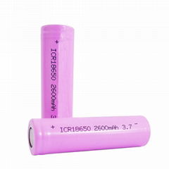 18650 3.7V2600mah High Discharge Rate Rechargeable Cylindric