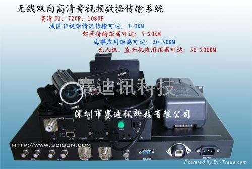 COFDM 1080P高清無線圖像傳輸系統 2