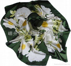 100% Silk Twill Printed Scarf