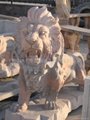 Leone in Marmo Beige Rosso , Lions marble