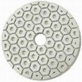 Dry polishing pads