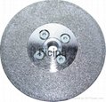 Electro-plated diamond discs with protected -segments