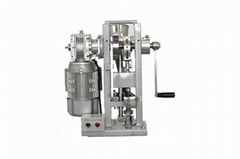 Worm gear manual single punch tablet press