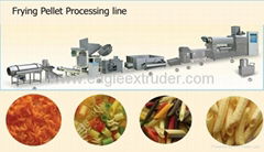 Fried snacks pellet extruder machine