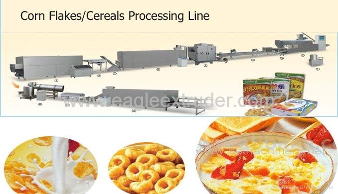 Breakfast cereals Corn flakes production line machine