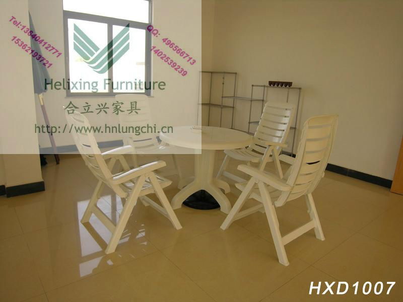 leisure plastic table and chair HXD10007