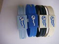 silicone bracelet custom design silicone  football sport bracelet 2