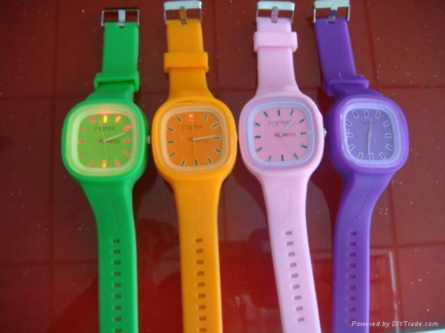 silicone jelly watch custom logo watch  2