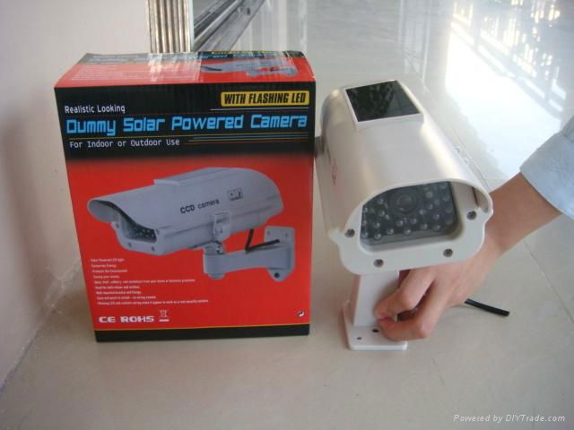 Outdoor used Solar Powered dummy cameras with LED light 