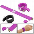 new arrival  silicone slap USB wristband 