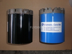 Impregnated diamond core drill bit