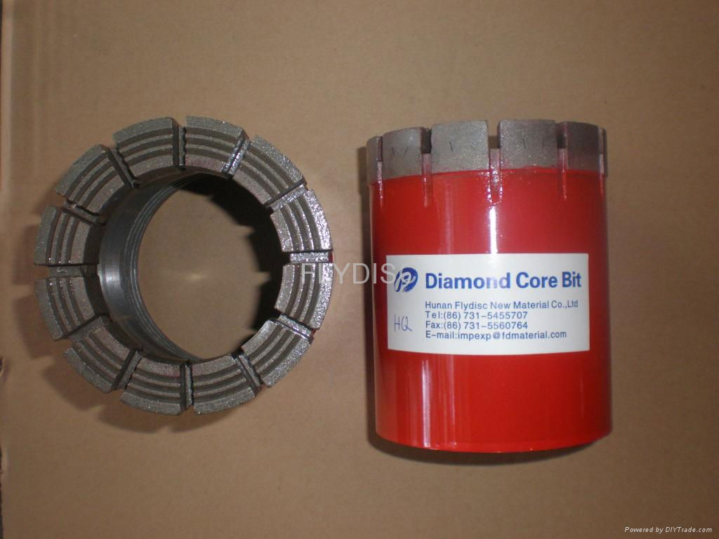 Impregnated diamond core drill bit 4