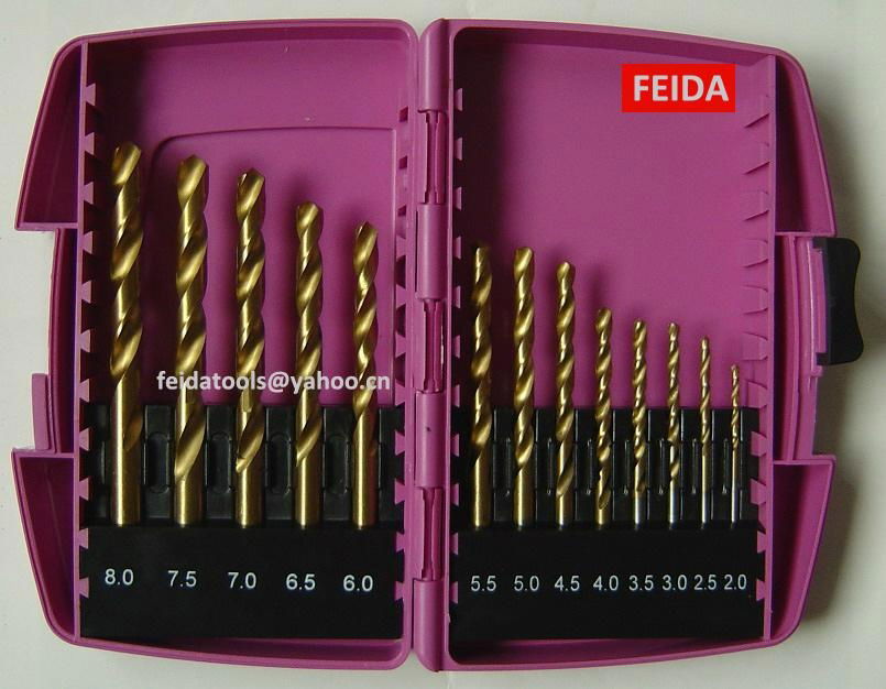 13pcs hss drill set