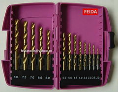 13pcs hss drill set