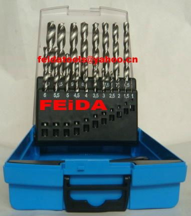 19pcs hss drill bit set