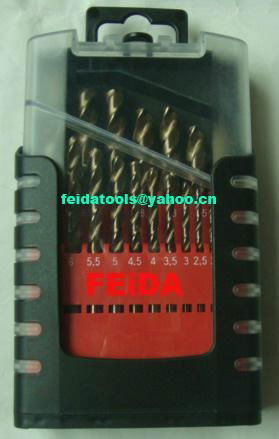 19pcs hss drill set