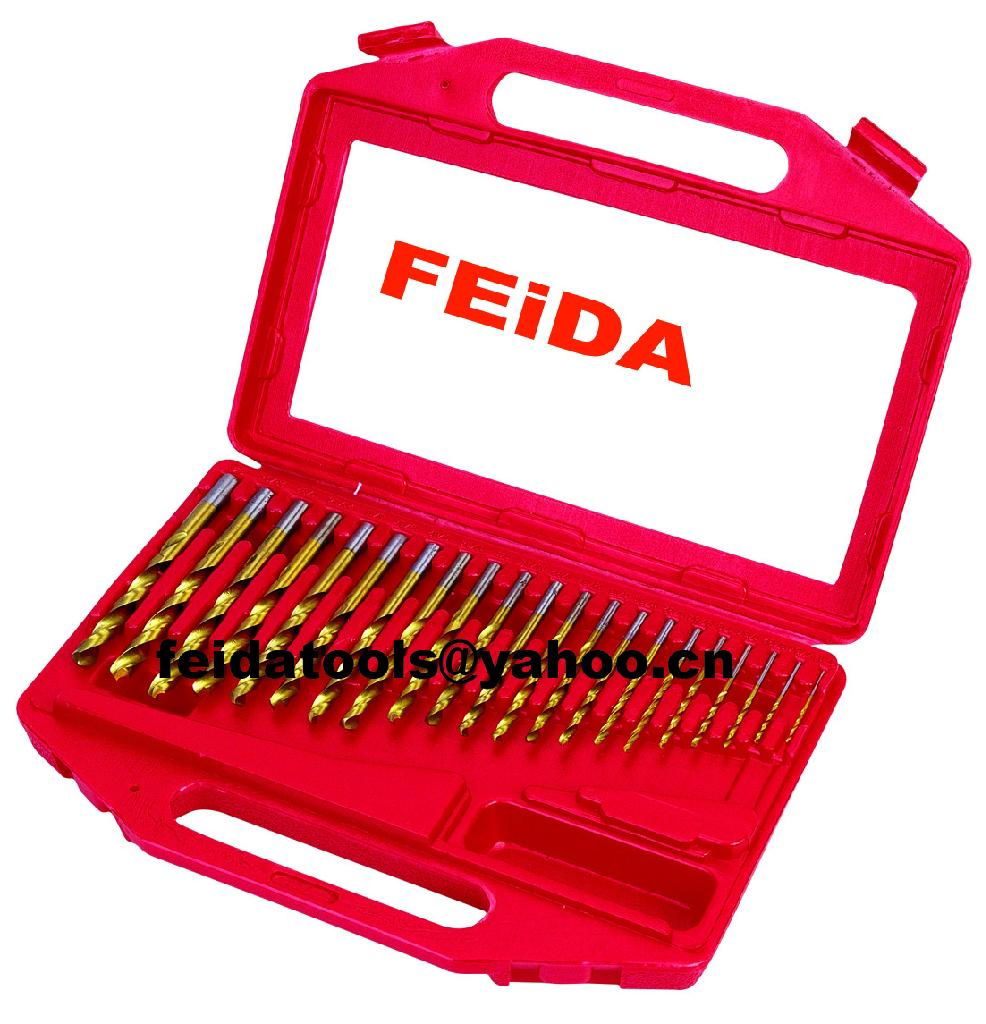 19pcs hss drill set