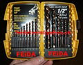 16pcs hss drill bit set