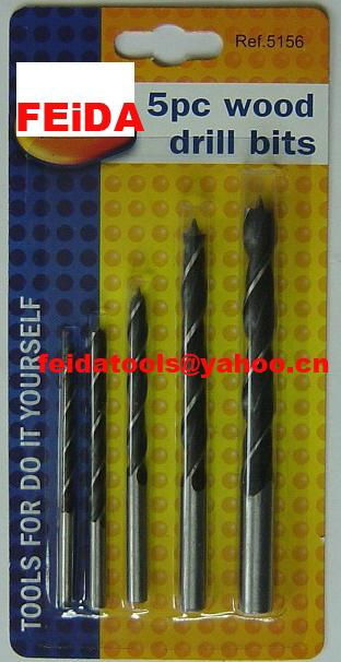 5pcs wood drill set