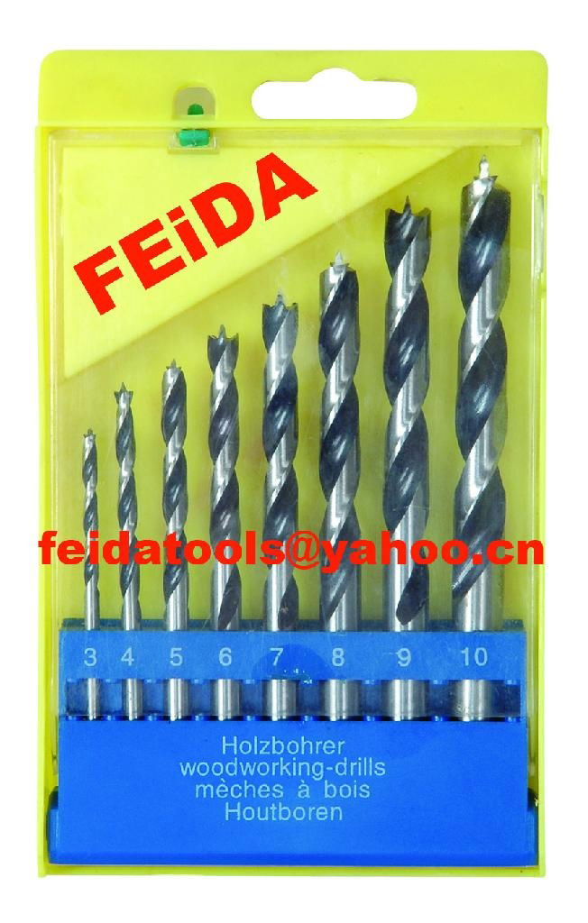 8pcs wood drill bits set