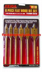 6pcs wood spade drills