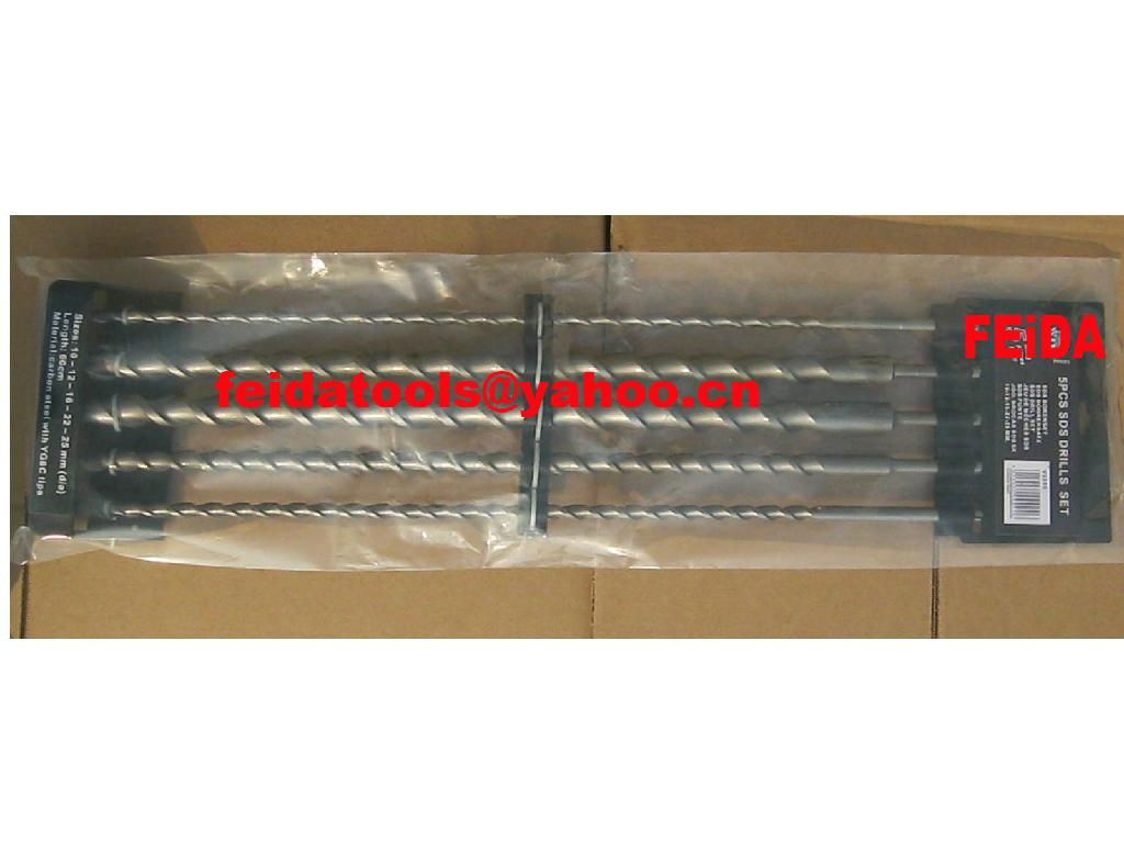 5pcs sds-plus drill bits set