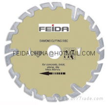 Sintered segment saw blade