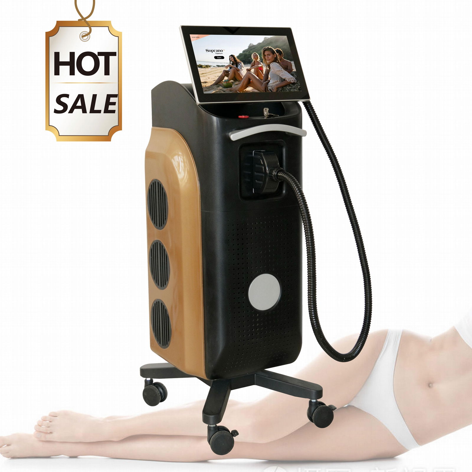 Alma platinum ice cooling laser diode hair removal machine with 755 808 1064 2