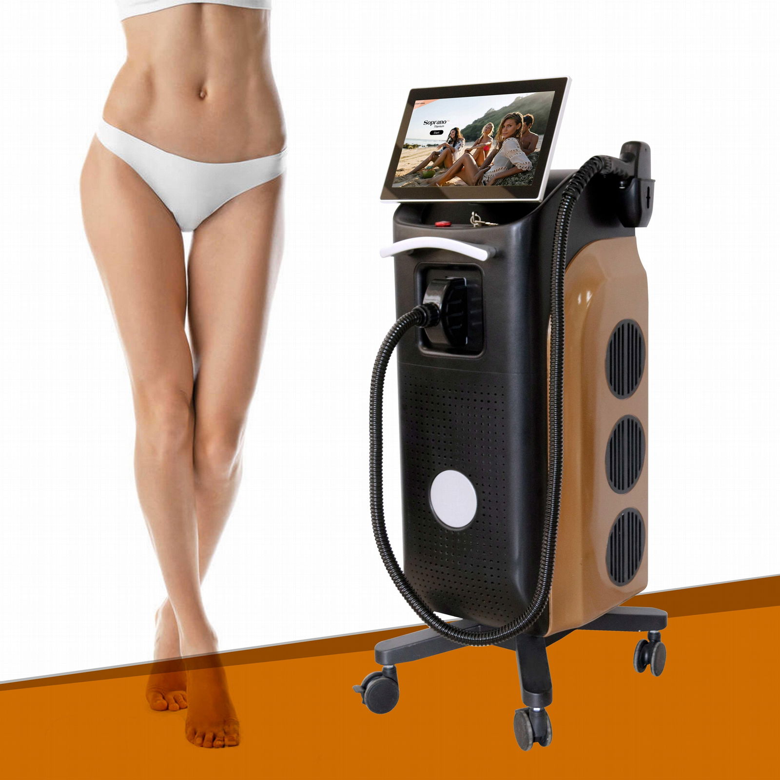 15.6 inch 4K screen laser depilation 808nm diode laser hair removal treatment 2