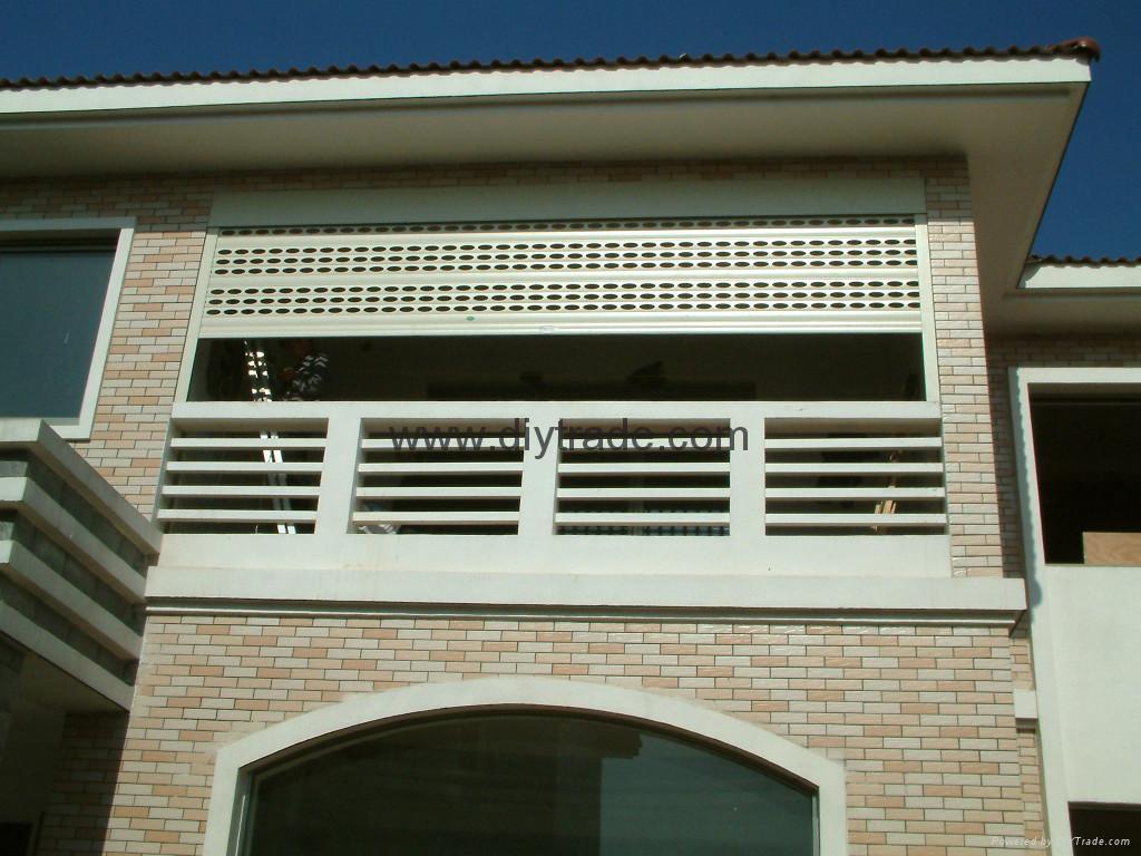 Patio roller shutter