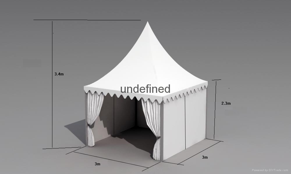 （厂家专业订做）3×3尖顶篷房、展览帐蓬、欧式篷房、展览篷房 2