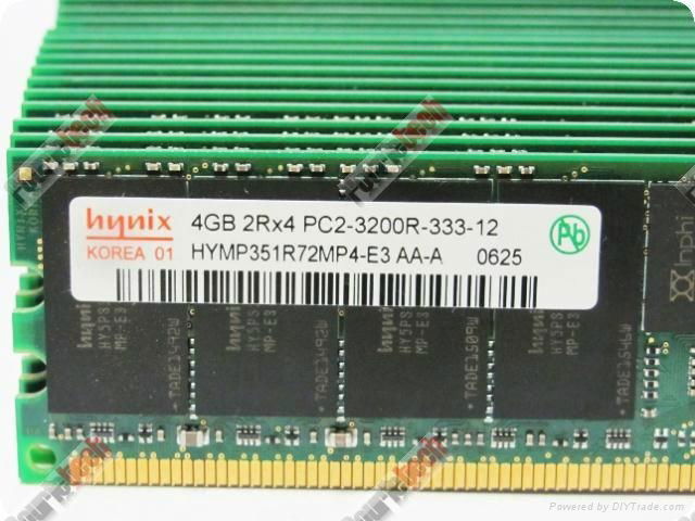 HYMP351R72MP4-E3 4GB 240p PC2-3200 CL3 18c 2x256x4 DDR2-400 2Rx4 1.8V ECC RDIMM