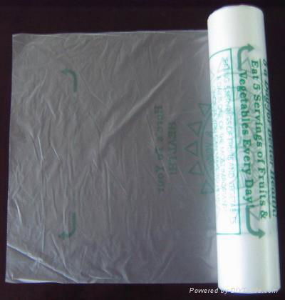 HDPE transparent Plastic Roll pack food bag