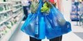 HDPE Plain Plastic T-Shirt Retail grocery bag 5