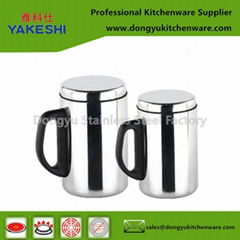 stainless steel double wall coffee cup