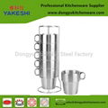 stainless steel double wall coffee cup