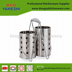 Wholesale stainless steel chopsticks rack set & kitchenware