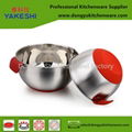 customized stainless steel bowl with decalcomania