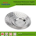 stainless steel snack food serving tray