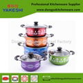 best selling OEM 10pcs stainless steel cookware set and cooking pot set