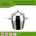 color sprayed stainless steel ice bucket with handle