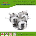 3 pcs stainless steel canisters tea coffee candy condiment