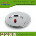 Wholesale elegant stainless steel dinner plate wedding steak charger plate