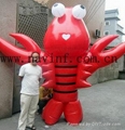 Inflatable lobster cartoon model